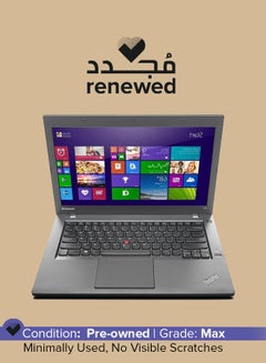 Renewed - ThinkPad with 14-Inch Display,Core i5 Processor/5th Gen/8GB RAM/256GB SSD English Black