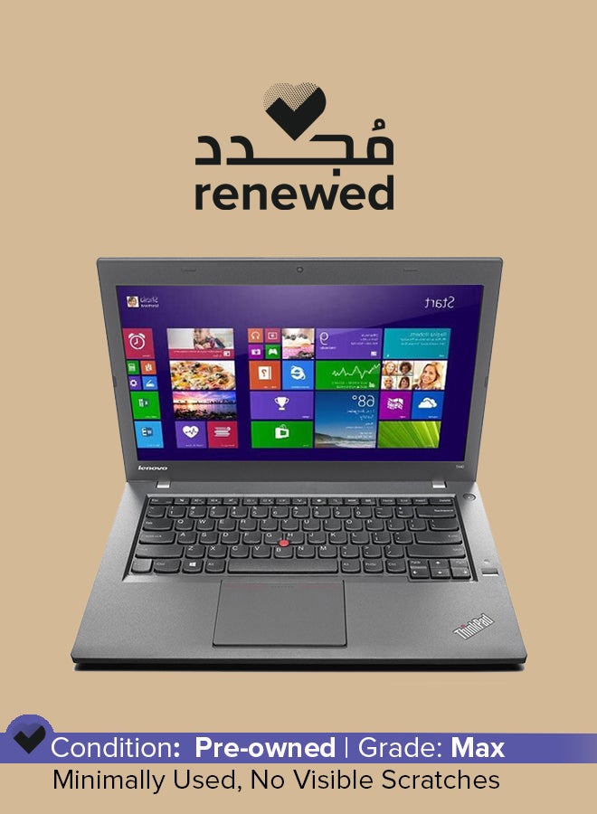 Lenovo - Renewed - ThinkPad with 14-Inch Display,Core i5 Processor/5th Gen/8GB RAM/256GB SSD English Black - Image 1