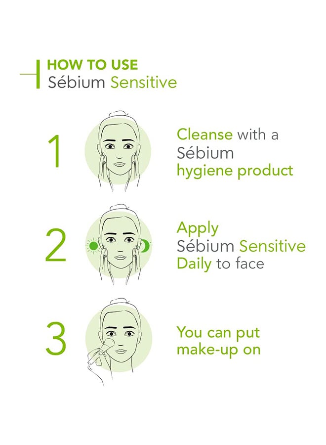 Bioderma Sebium Sensitive White /Green 30ml  - Image 4