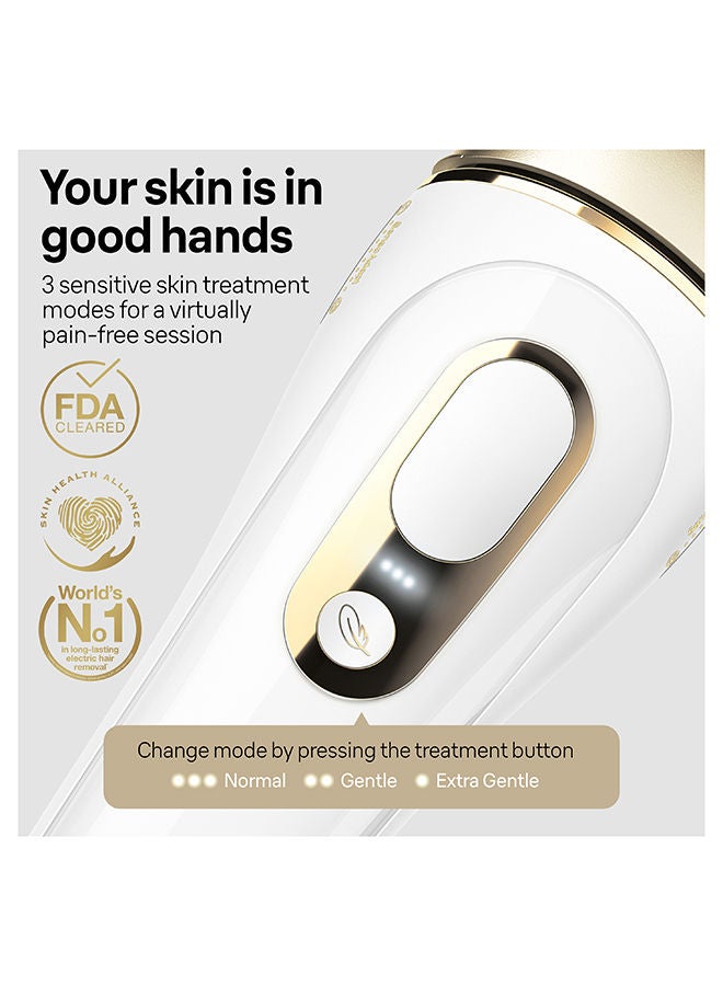BRAUN - IPL Silk Expert Pro 5 PL 5117 Safest And Fastest Visible Permanent Hair Removal White/Gold - Image 1