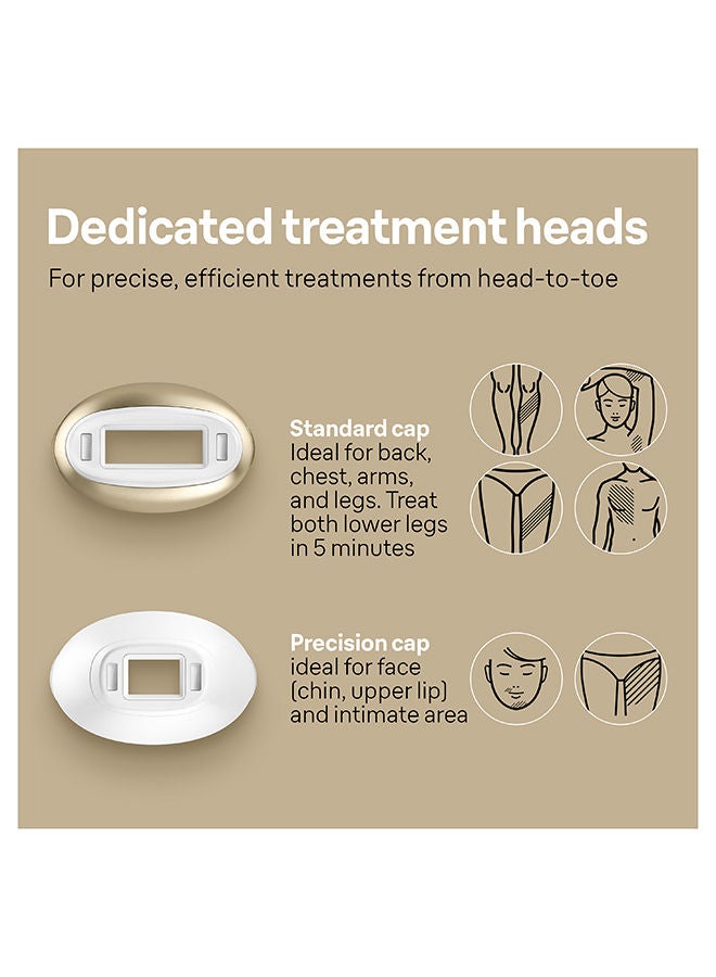 BRAUN - IPL Silk Expert Pro 5 PL 5117 Safest And Fastest Visible Permanent Hair Removal White/Gold - Image 1