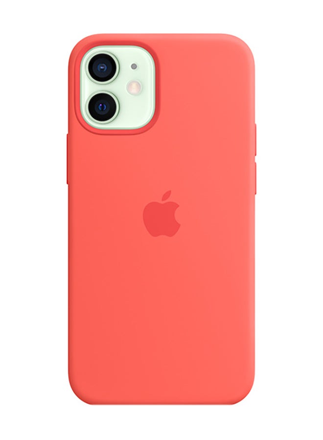 Apple iPhone 12 mini Silicone Case with MagSafe Pink Citrus - Image 1