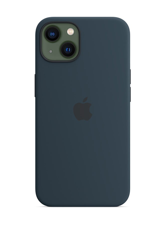 Apple - iPhone 13 Silicone Case with MagSafe Abyss Blue - Image 1