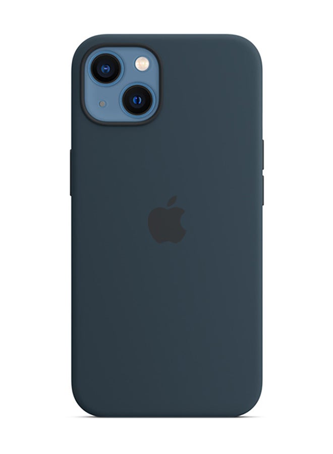 Apple - iPhone 13 Silicone Case with MagSafe Abyss Blue - Image 1