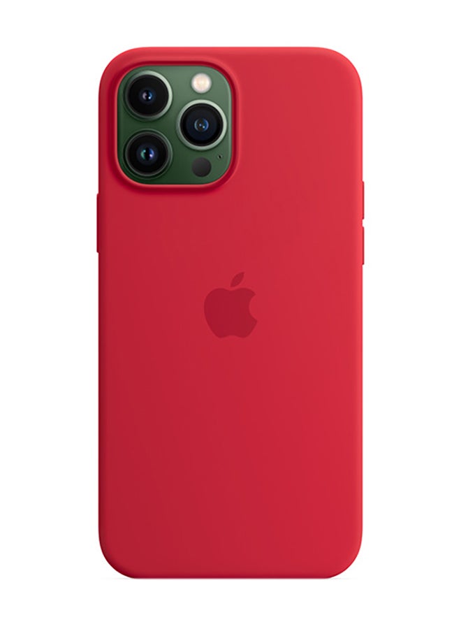 Apple - iPhone 13 Pro Max Silicone Case with MagSafe (PRODUCT)RED - Image 1