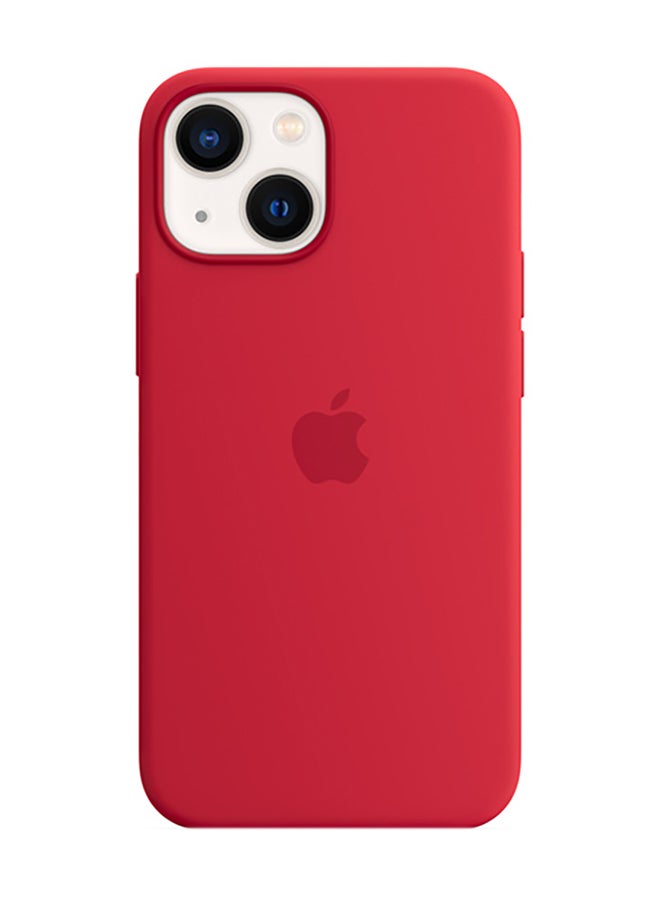 Apple - iPhone 13 mini Silicone Case with MagSafe Product (Red) - Image 1