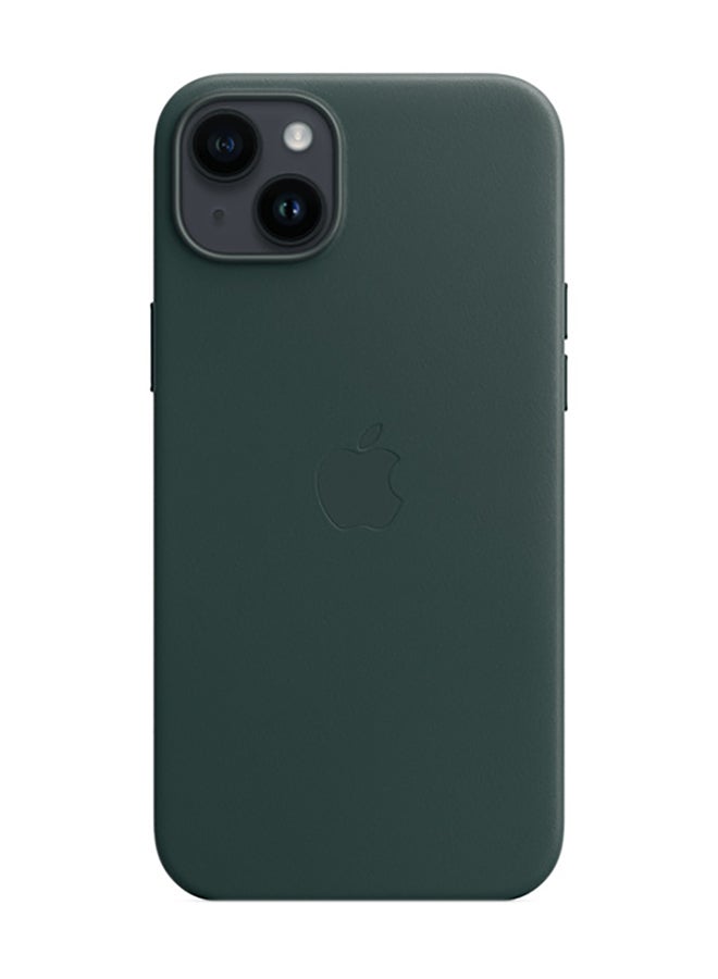 Apple iPhone 14 Plus Leather Case with MagSafe Forest Green - Image 1