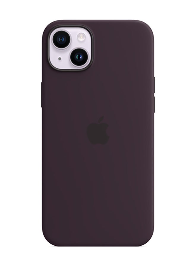 Apple - iPhone 14 Plus Silicone Case with MagSafe Elderberry - Image 1