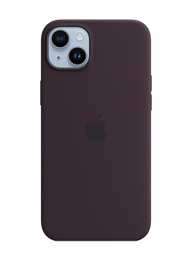 Apple - iPhone 14 Plus Silicone Case with MagSafe Elderberry - Image 1
