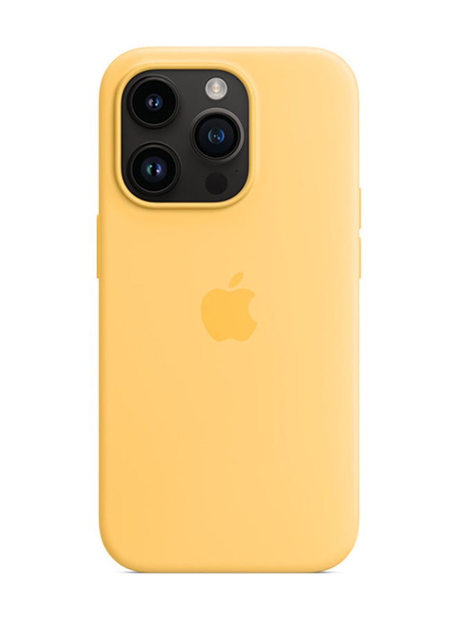 Apple iPhone 14 Pro Silicone Case with MagSafe Sunglow - Image 1