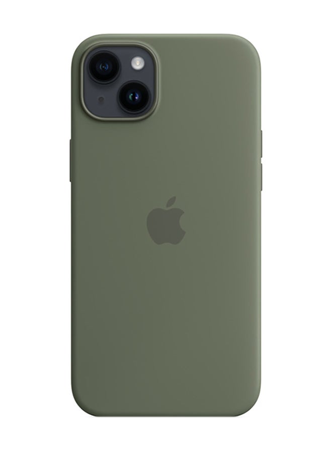 Apple iPhone 14 Plus Silicone Case With MagSafe Olive - Image 2