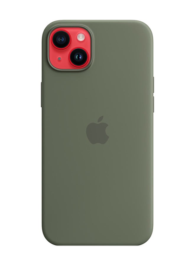 Apple iPhone 14 Plus Silicone Case With MagSafe Olive - Image 3