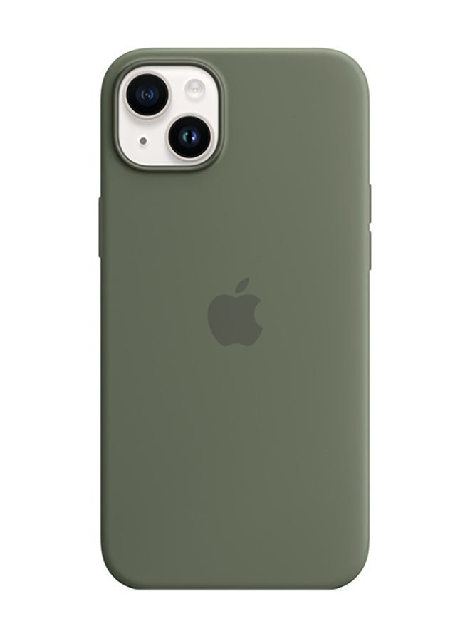 Apple iPhone 14 Plus Silicone Case With MagSafe Olive - Image 4