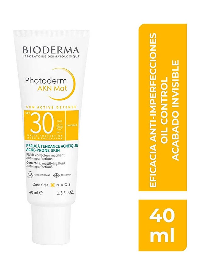 Bioderma - Photoderm Akn Matifying Fluid SPF30 40ml - Image 1