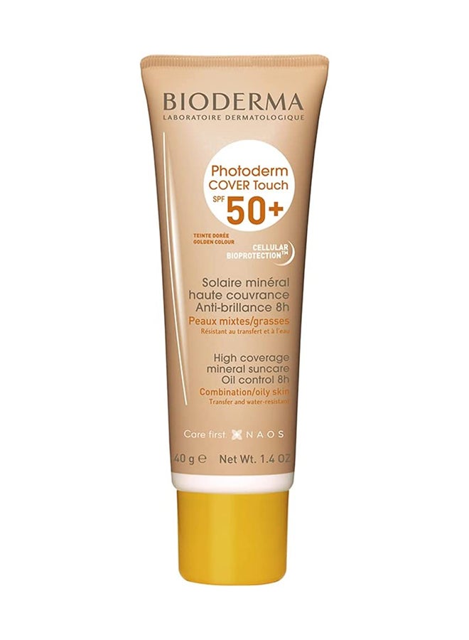 Photoderm Cover Touch SPF 50+ High Coverage Mineral Sunscreen, Golden Tint 40grams 