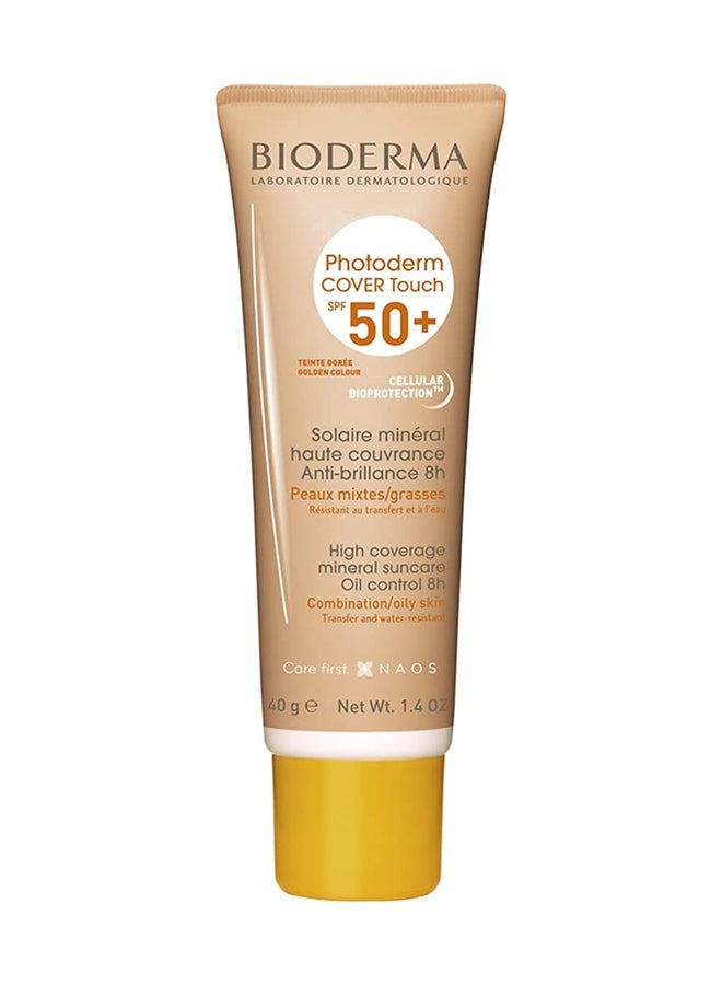 بيوديرما كريم معدني كوفر تاتش واقٍ من الشمس بتغطية عالية، وبعامل الحماية من الشمس SPF50+ من مجموعة فوتوديرم بلون ذهبي 40جرام  - Image 1