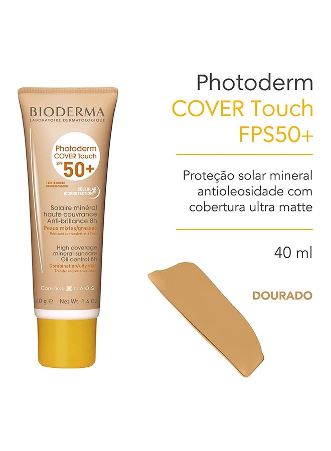 بيوديرما كريم معدني كوفر تاتش واقٍ من الشمس بتغطية عالية، وبعامل الحماية من الشمس SPF50+ من مجموعة فوتوديرم بلون ذهبي 40جرام  - Image 2