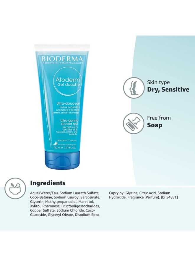 Bioderma - Atoderm Ultra Gentle Shower Gel 200 ml clear - Image 1