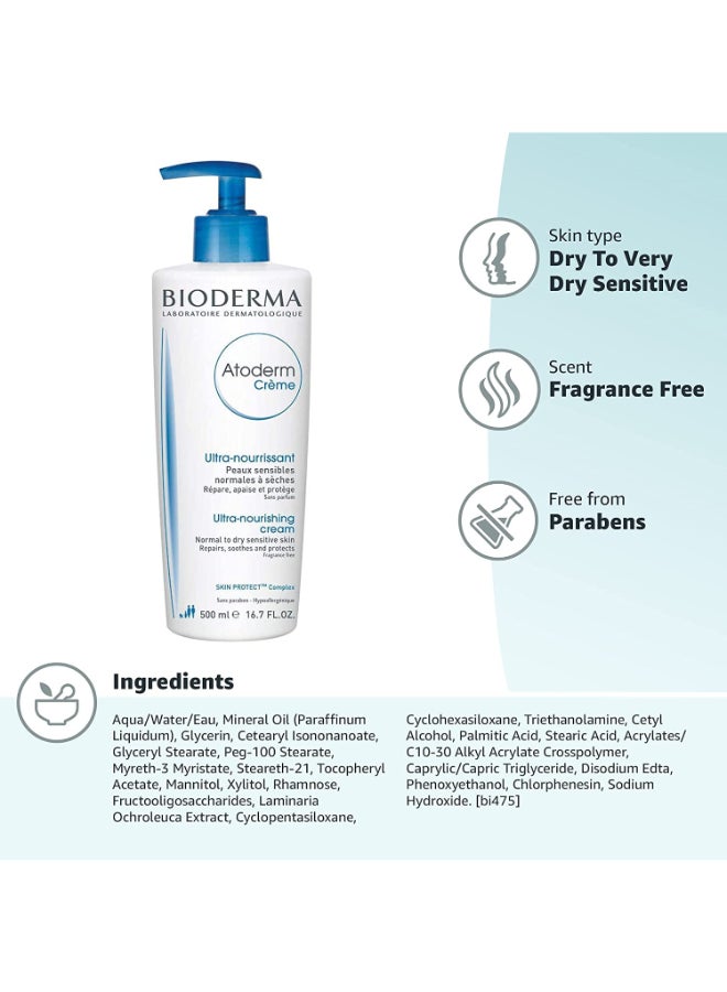 Atoderm Ultra Nourishing Creme 500ml