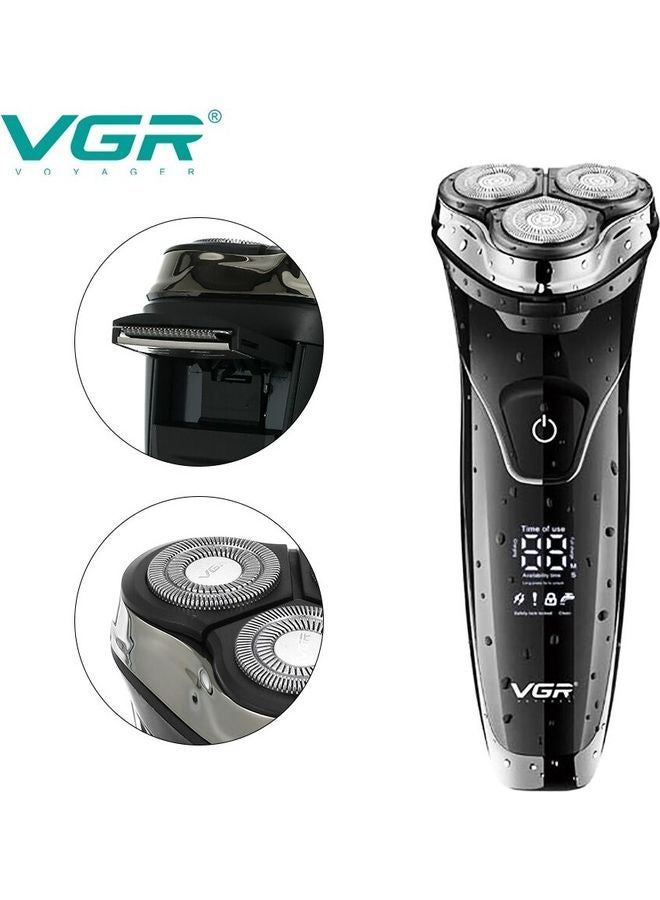 VGR V-318 Electric Shaver For Men USB Charging Cable With Metal Blade  - Image 2