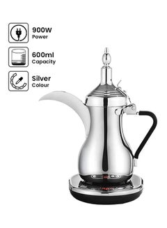 ألسيف إليك وعاء قهوة كهربائي من الستانلس ستيل بتصميم عربي 600 ml 900 W E03300 فضي  - Image 1
