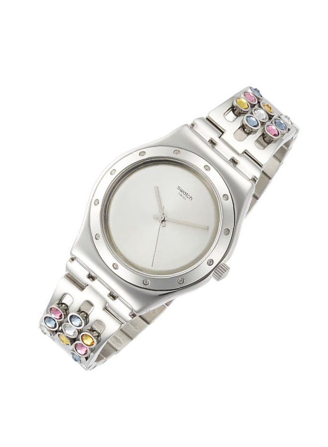 سواتش ساعة تناظرية من الستانلس ستيل YLS196G - Image 4