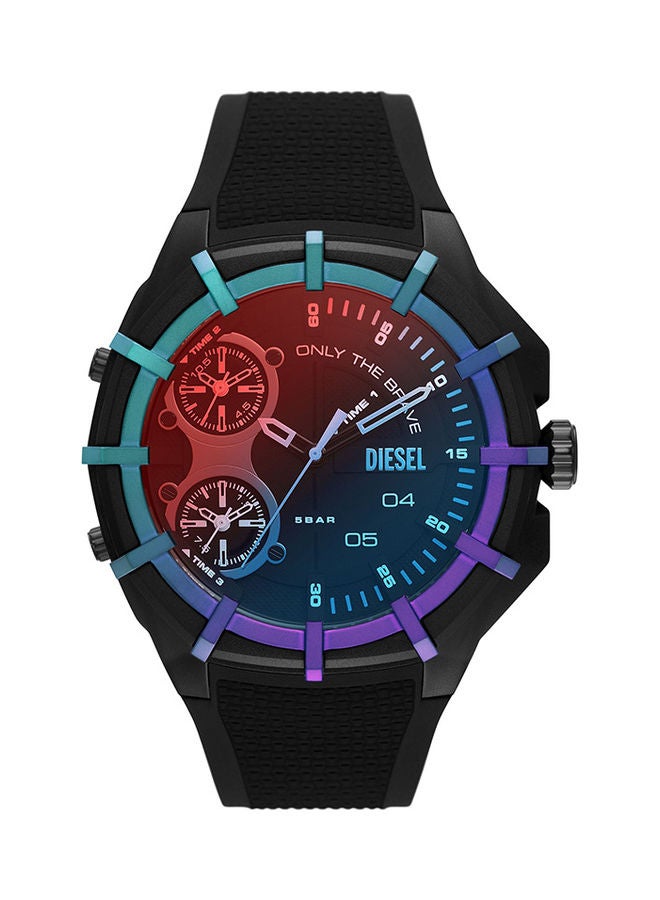 DIESEL - Men's Analog Round Shape Silicone Wrist Watch DZ1986 51 mm - Image 1