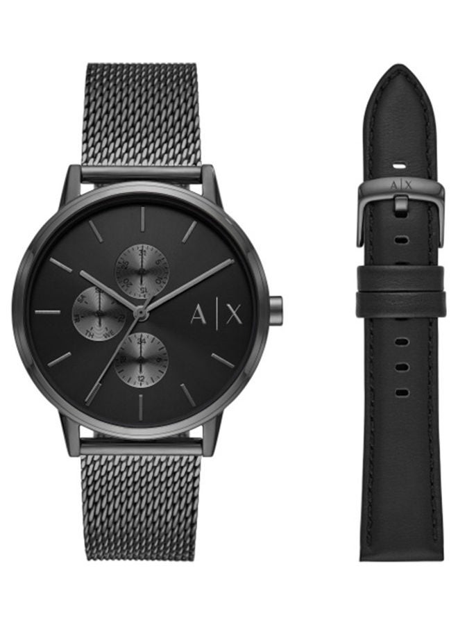 ارماني اكسشينج - Men's Analog Round Shape Stainless Steel Wrist Watch AX7129SET 42 mm - Image 1
