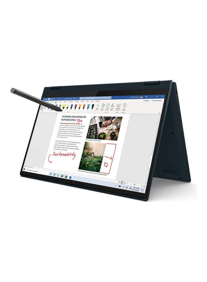 Lenovo - IdeaPad Flex 5 Laptop With 14-Inch Display, Core i5-1135G7 Processor/8GB RAM/256GB SSD/Intel Iris xe Graphics/Windows 11 + Lenovo Digital Pen English Abyss Blue - Image 1