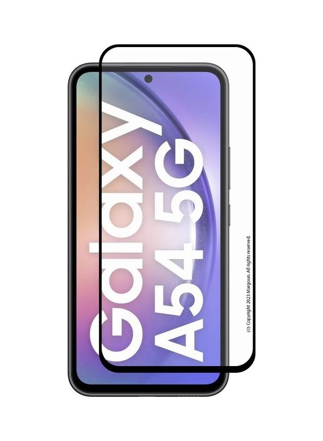 MARGOUN Screen Protector for Samsung Galaxy A54 5G Full Coverage Screen Glass 9H Hardness Anti Fingerprint Scratch CLEAR - Image 2