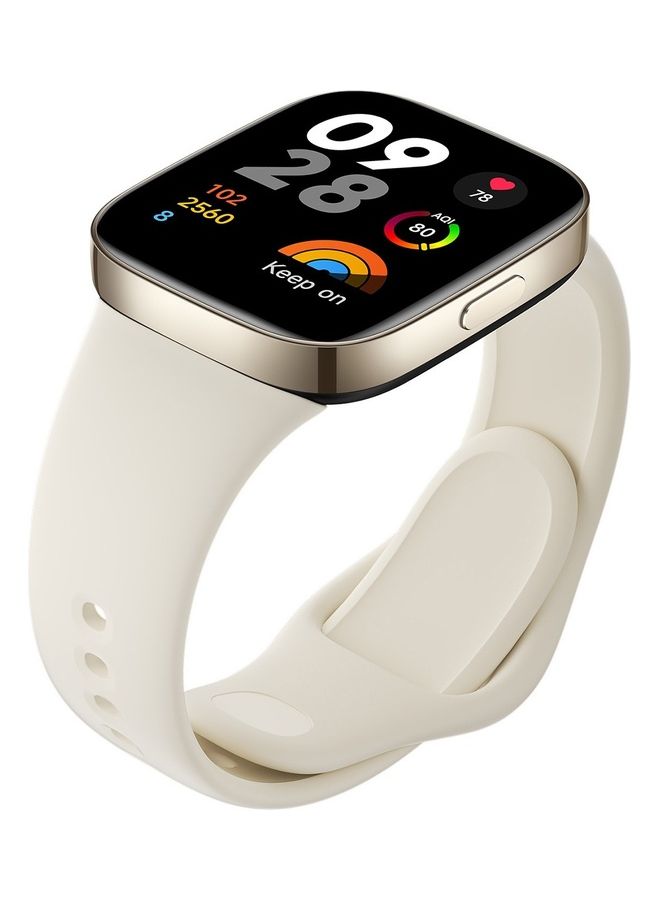 Xiaomi - Redmi Smart Watch 3 – 1.75" AMOLED Display, 5ATM Water Resistant, 12-Day Battery, GPS, 120 Workout Modes, Heart Rate & Fitness Tracker – Ivory (Model BHR6854GL) Ivory - Image 1