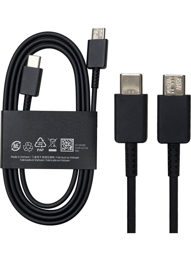 MARGOUN 1 Meter 100W Usb C Type Charging Pvc Pd Fast Charge Cable For Macbook Air Mac Book Pro Type C Cable New Ipad Pro Ipad Air Mini Samsung Pixel All Pd Usb C Charger Black  - Image 1