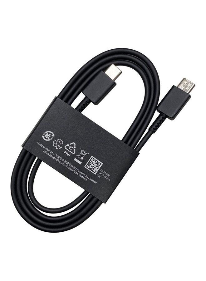 MARGOUN 1 Meter 100W Usb C Type Charging Pvc Pd Fast Charge Cable For Macbook Air Mac Book Pro Type C Cable New Ipad Pro Ipad Air Mini Samsung Pixel All Pd Usb C Charger Black  - Image 2