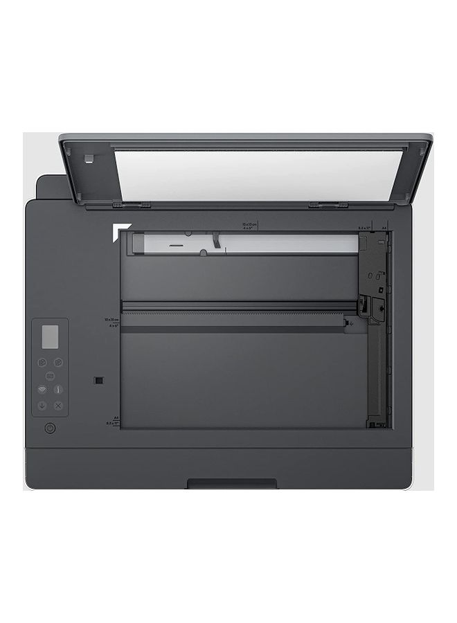 إتش بي - طابعة سمارت تانك 580 اللاسلكية الكل في واحد، 33 شريحة + شاشة LCD iCON مقاس 1.2 بوصة، سرعة طباعة 12 صفحة في الدقيقة باللون الأسود و5 صفحات في الدقيقة، دقة تصل إلى 1200 نقطة في البوصة، 10 نسخ في الدقيقة باللون الأسود و2 نسخة في الدقيقة سرعة نسخ ملونة، 1F3Y2A - Image 1