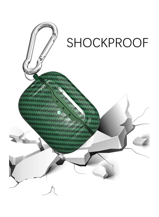 مارجون غطاء حماية من الكربون لأيربودز برو بتصميم أنيق ونحيف للغاية مع حلقة مفاتيح كاربينر - Image 3