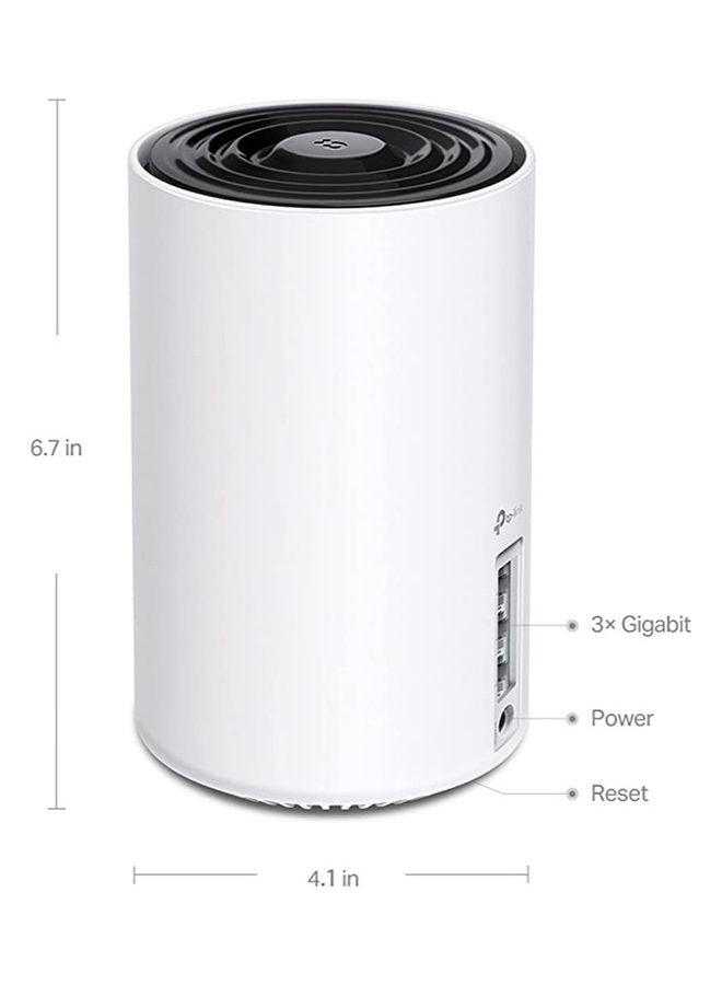 TP-LINK - Axe5400 Mbps Gigabit Tri-Band Mesh Wi-Fi 6E System Wireless Router 6 Ghz Beamforming Mu-Mimo Ofdma 6 Streams 1.7 Ghz Quad-Core Cpu White - Image 1