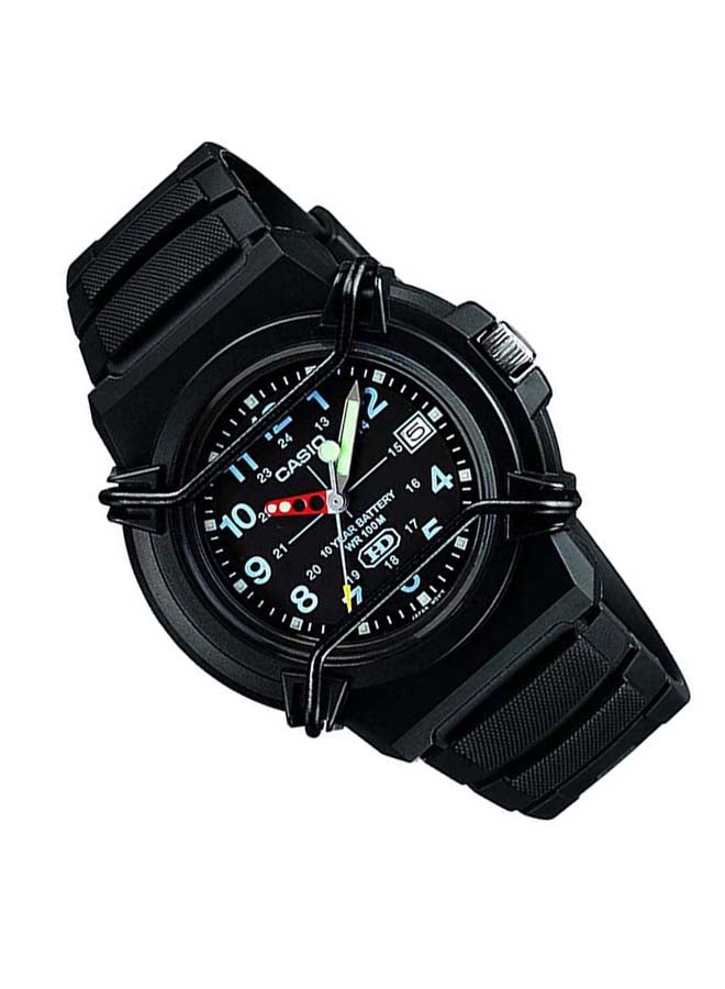 CASIO Men's Silicone Analog Wrist Watch HDA-600B-1BVDF - 41 mm - Black  - Image 5