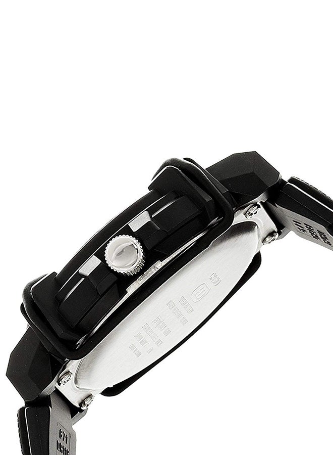 CASIO Men's Silicone Analog Wrist Watch HDA-600B-1BVDF - 41 mm - Black  - Image 3