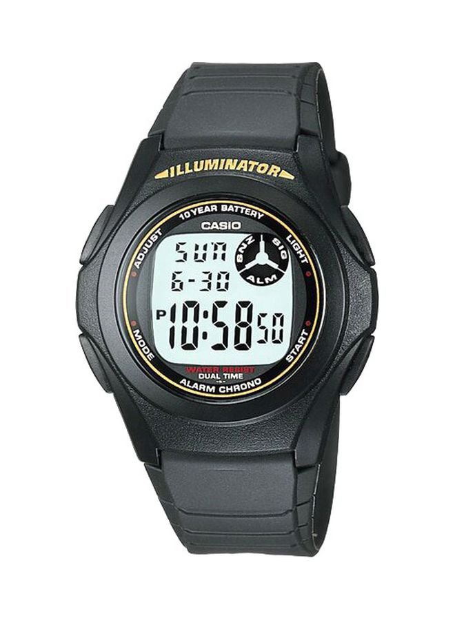 CASIO Men's Digital Quartz Watch F-200W-9ADF  Black - Image 1