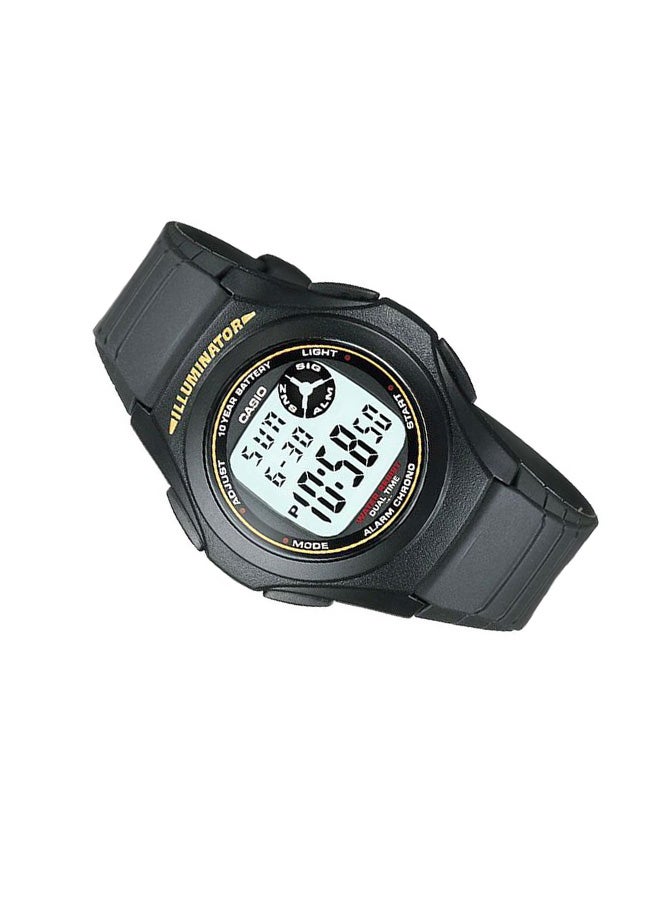 CASIO Men's Digital Quartz Watch F-200W-9ADF  Black - Image 4
