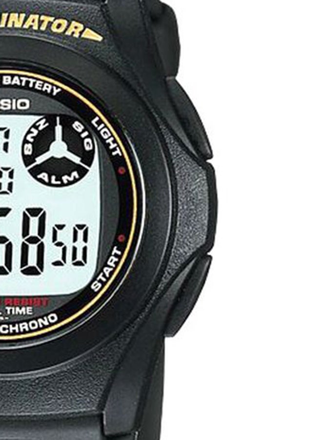 CASIO Men's Digital Quartz Watch F-200W-9ADF  Black - Image 5