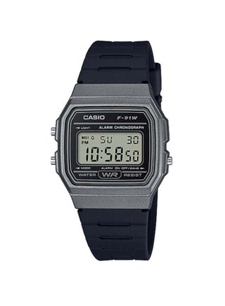 ساعة يد رقمية وسوار من الراتنج طراز F-91WM-1BDF - v1680615794/N40031695A_1