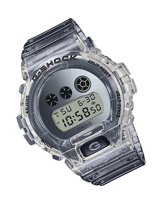 جي شوك ساعة يد رقمية بسوار من الراتنج مقاس 48 مم - لون رمادي - طراز DW-6900SK-1DR - Image 3