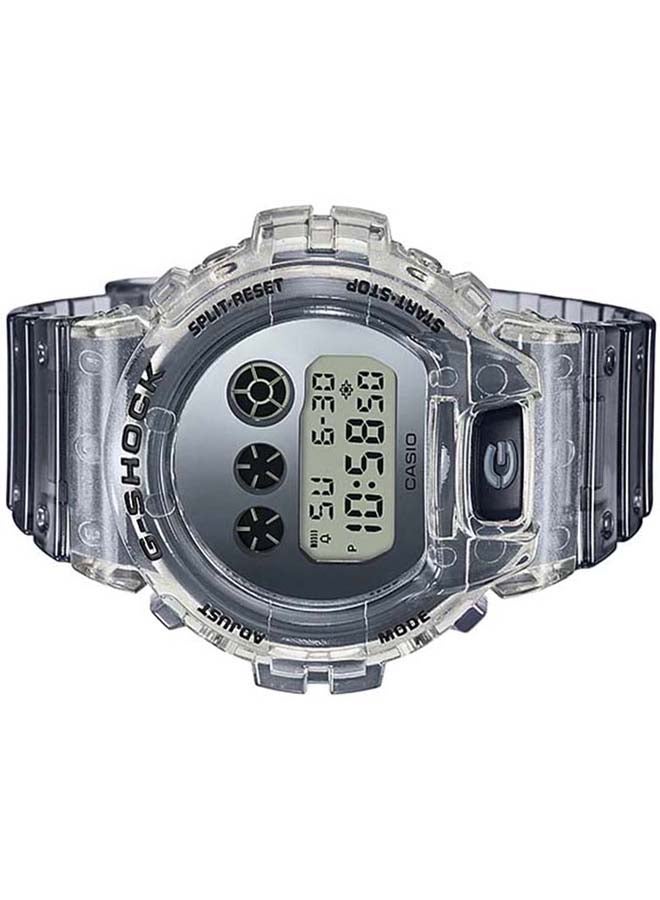 جي شوك ساعة يد رقمية بسوار من الراتنج مقاس 48 مم - لون رمادي - طراز DW-6900SK-1DR - Image 4