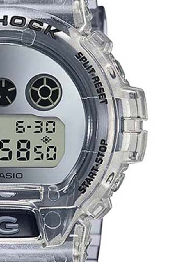 جي شوك ساعة يد رقمية بسوار من الراتنج مقاس 48 مم - لون رمادي - طراز DW-6900SK-1DR - Image 5