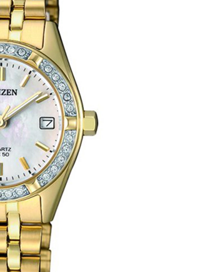 CITIZEN - Women's Analog Quartz Wo Watch With Date And Crystals - EU6062-50D - Image 1
