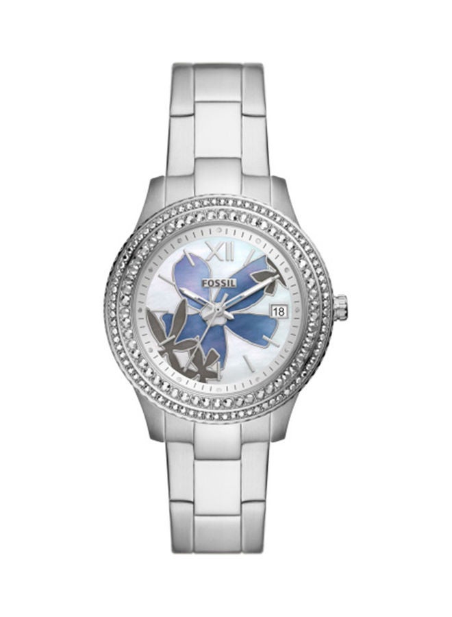FOSSIL Women's Analog Round Shape Stainless Steel Wrist Watch ES5191 42 mm  - Image 1