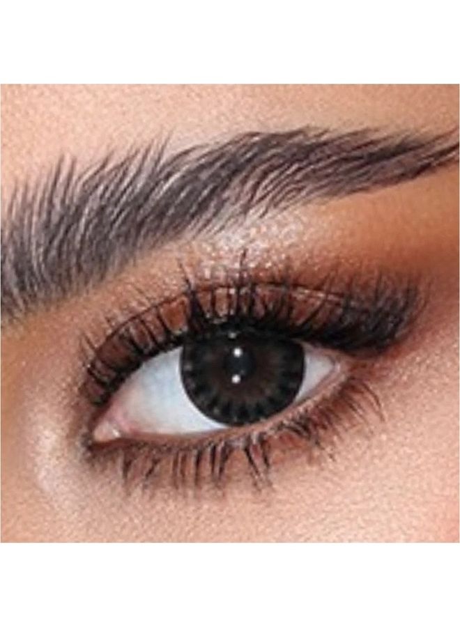 Amara women Monthly Disposable Colored Contact Lenses Dark Night - Image 1
