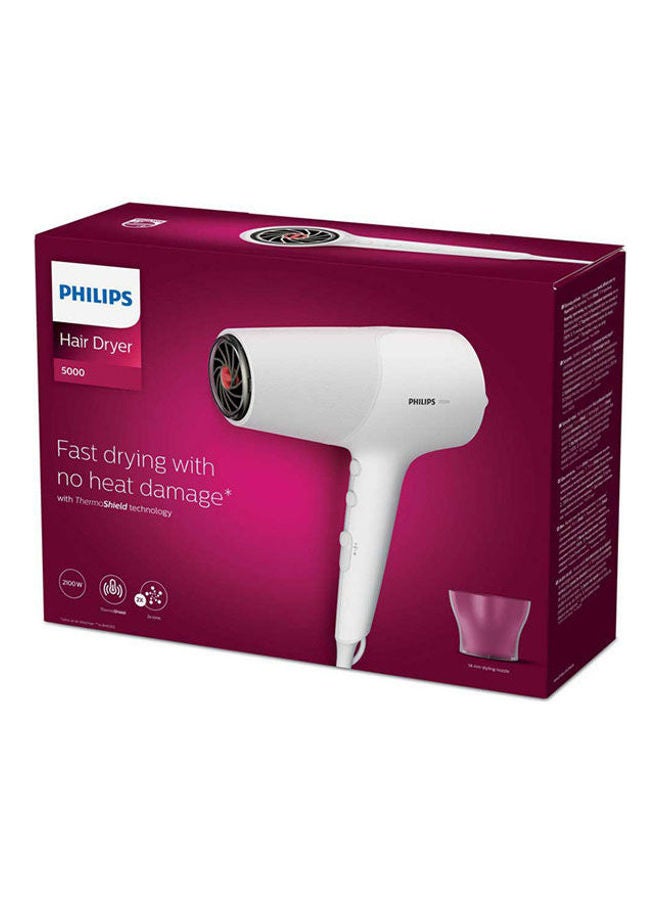 Philips Hair Dryer Series 5000 BHD500 2100 Watt White  - Image 2