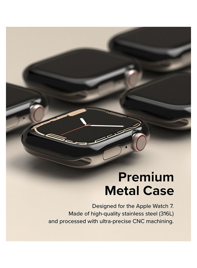 رينجك إطار حلقة لساعة آبل 7 41 مم من الفولاذ المقاوم للصدأ مع لصق مضاد للخدش - Image 3